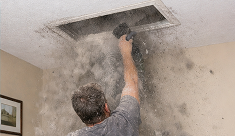 homeowner performing DIY furnace maintenance